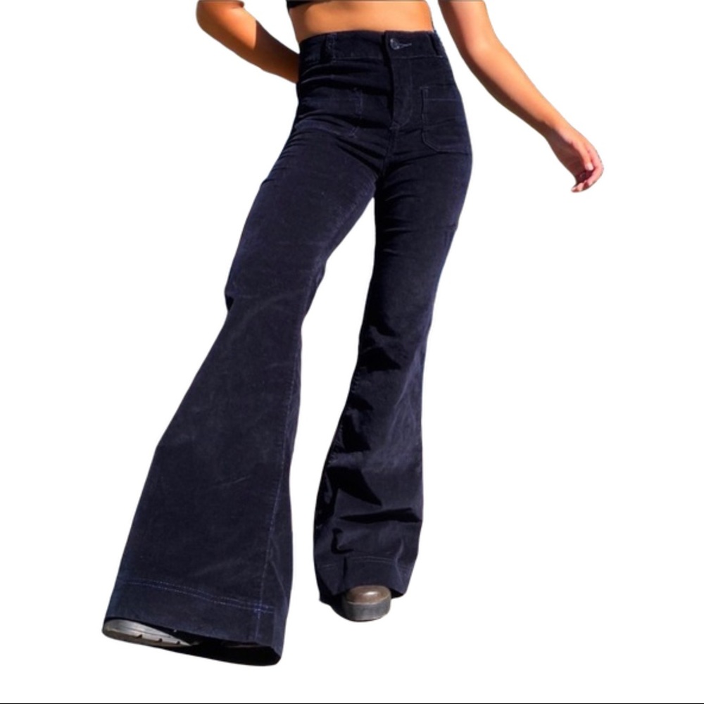 Anthropologie Pilcro Superscript High Waisted Corduroy Flare Pants 12